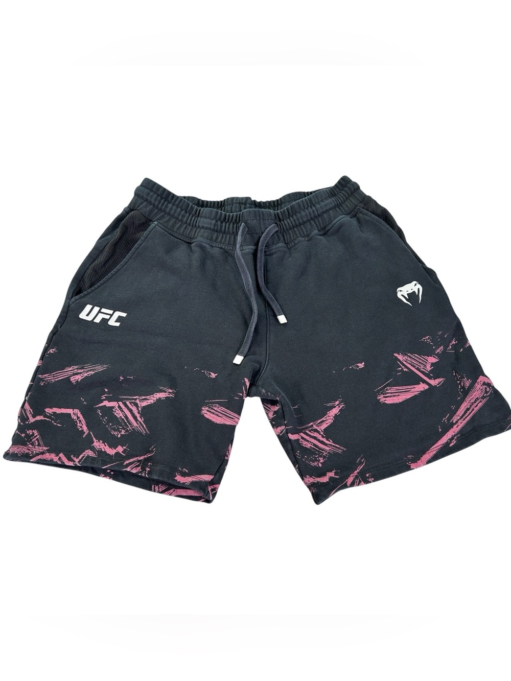 Venum x UFC Authentic Fight Week 2.0 Cotton Shorts Men’s L Black Red MMA